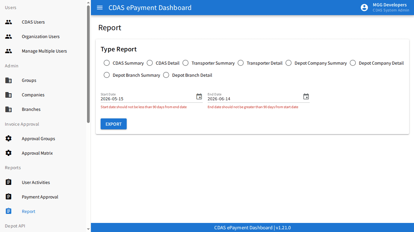 CDAS-ePayment — Invoicing & Auto-Payment screenshot